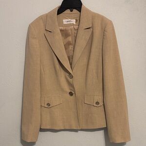 Calvin Klein Women's Beige Blazer